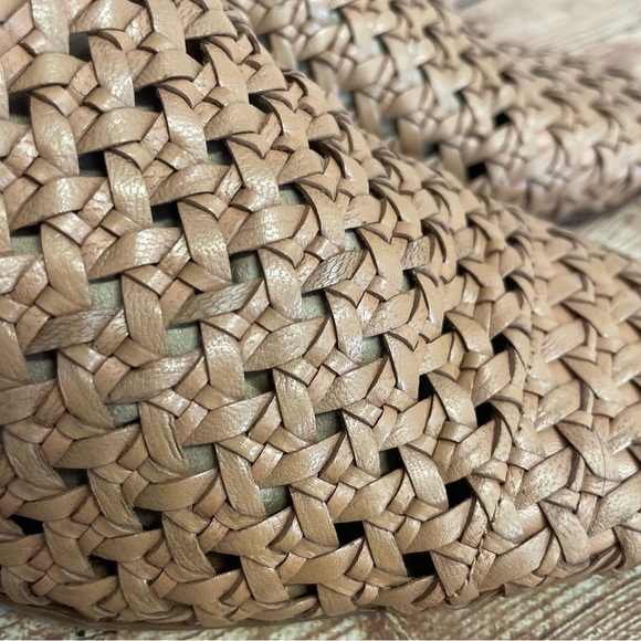 Franco Sarto Neo 3 Mule Slide Citron Woven Leather Size 9.5 tan/ brown - Picture 7 of 15